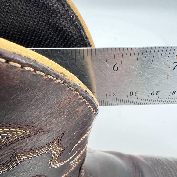 Justin Jalena Maple Women Size 10B WKL9978 Brown Leather Steel Toe Western Boot - Picture 14 of 15